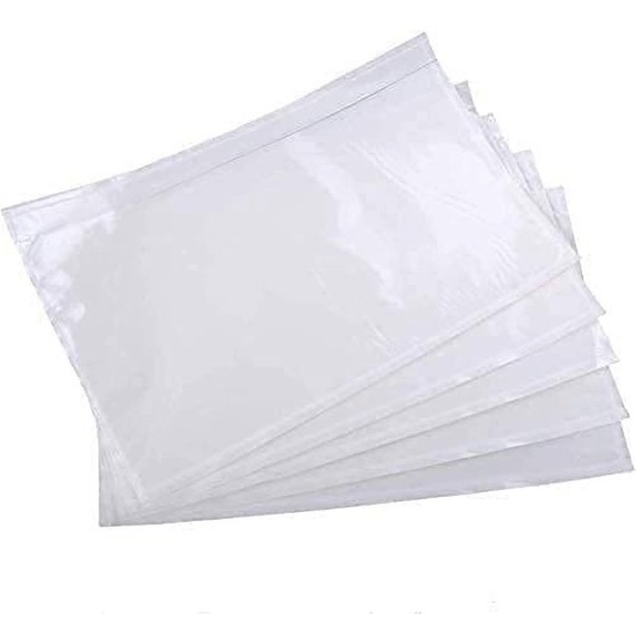 100 Packing 7.5" X 5.5" Self Adhesive Shipping Label Envelope Pouches - Picture 3 of 5